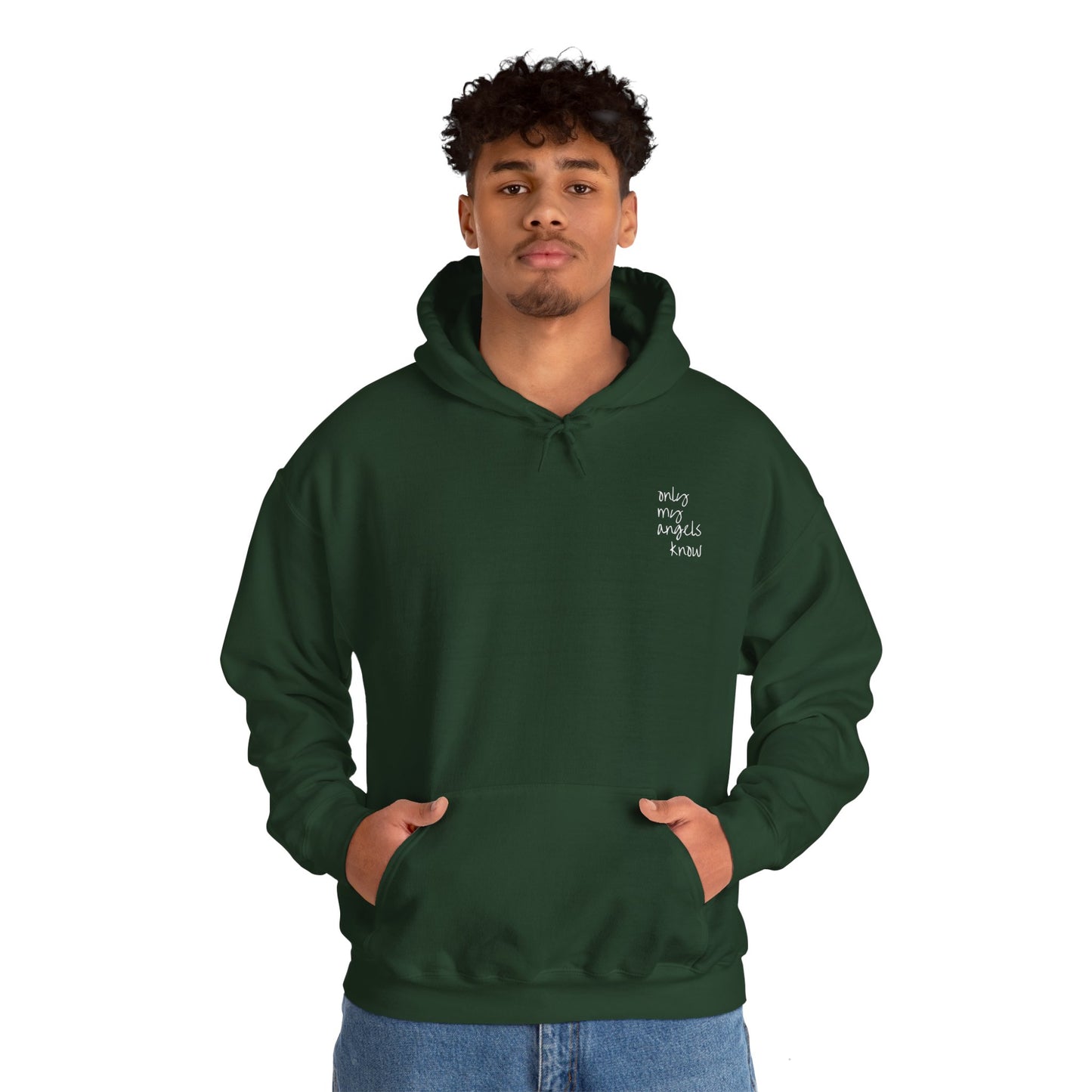 The "Only My Angels Know" Hoodie (Green Edition)