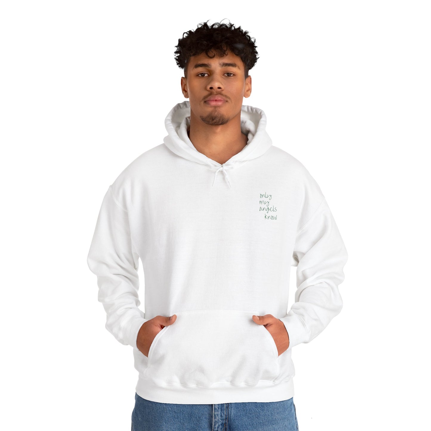 The "Only My Angels Know" Hoodie (Green Edition)